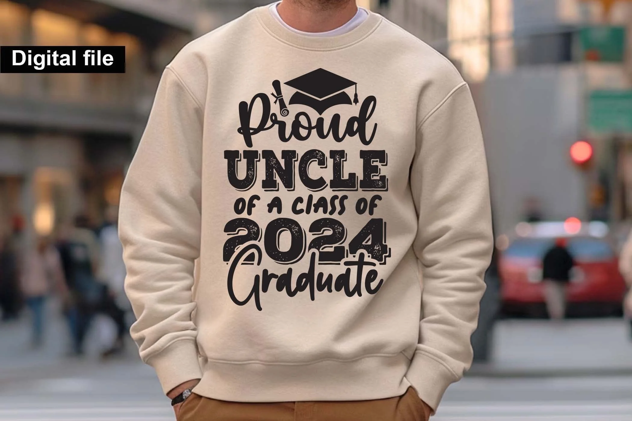 Proud uncle of a class of 2024 graduate svg, Graduation t shirt svg, Graduation 2024, Proud graduation 2024 svg, Class of 2024 svg, Funny graduation svg, Graduate cut files, Graduation mug svg - Image 5