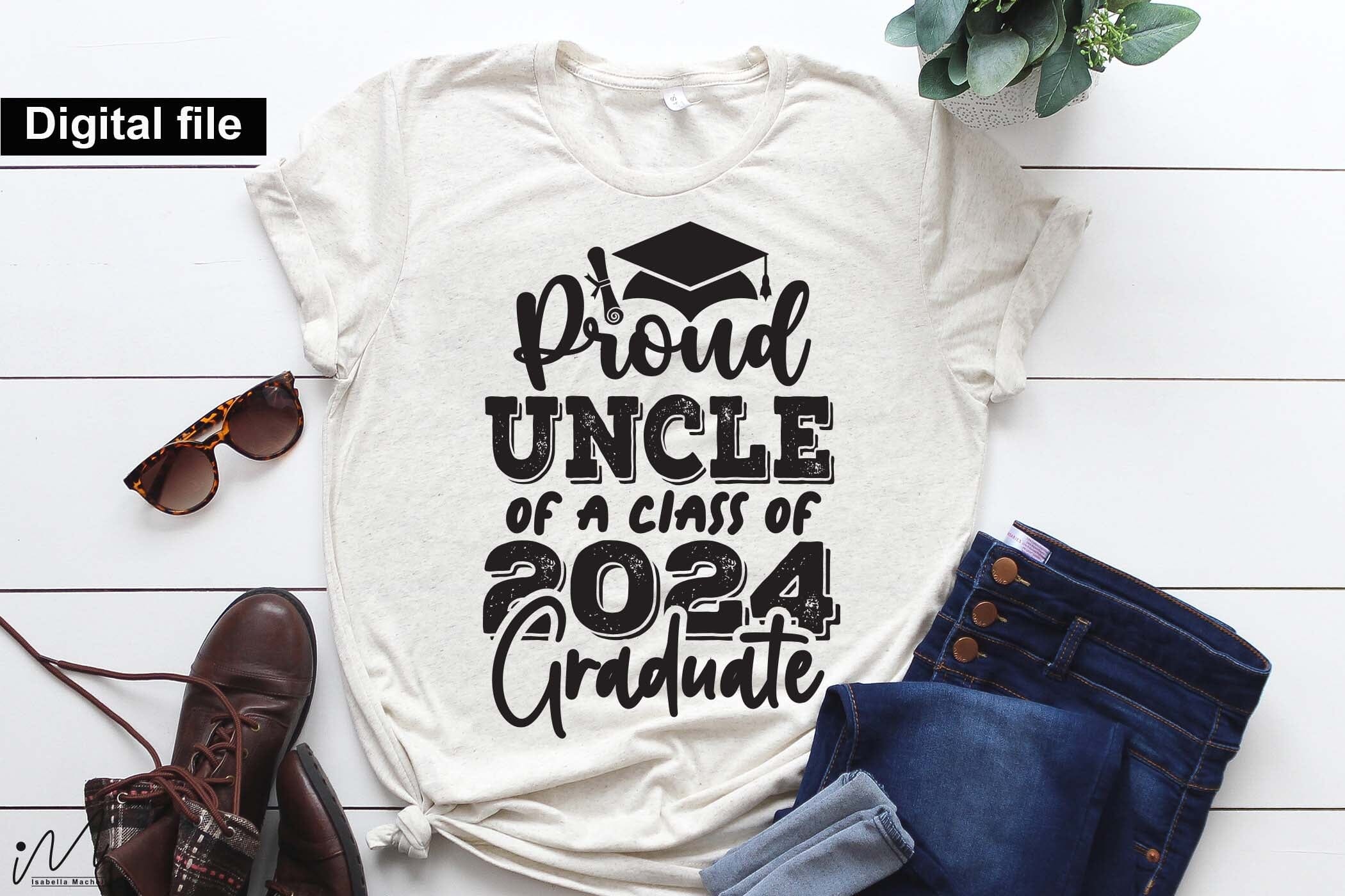 Proud uncle of a class of 2024 graduate svg, Graduation t shirt svg, Graduation 2024, Proud graduation 2024 svg, Class of 2024 svg, Funny graduation svg, Graduate cut files, Graduation mug svg - Image 7