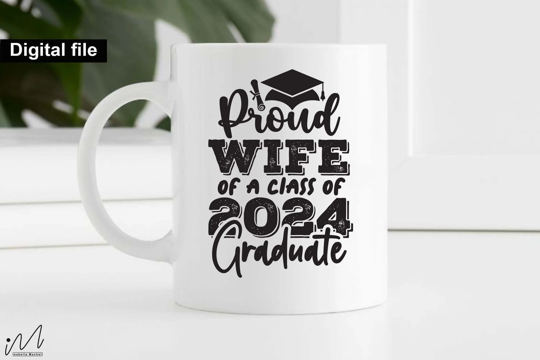 Proud wife of a class of 2024 graduate svg, Graduation t shirt svg, Graduation 2024, Proud graduation 2024 svg, Class of 2024 svg, Funny graduation svg, Graduate cut files, Graduation mug svg - Image 5