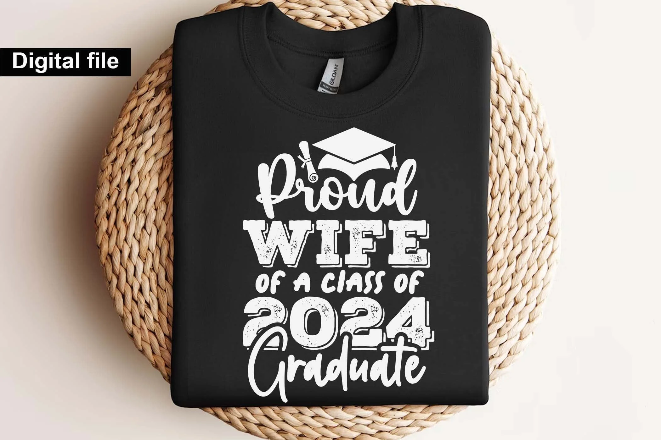 Proud wife of a class of 2024 graduate svg, Graduation t shirt svg, Graduation 2024, Proud graduation 2024 svg, Class of 2024 svg, Funny graduation svg, Graduate cut files, Graduation mug svg - Image 7