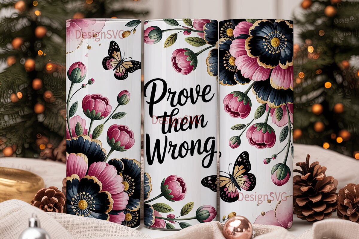 Prove Them Wrong Floral 20oz Tumbler - Image 2