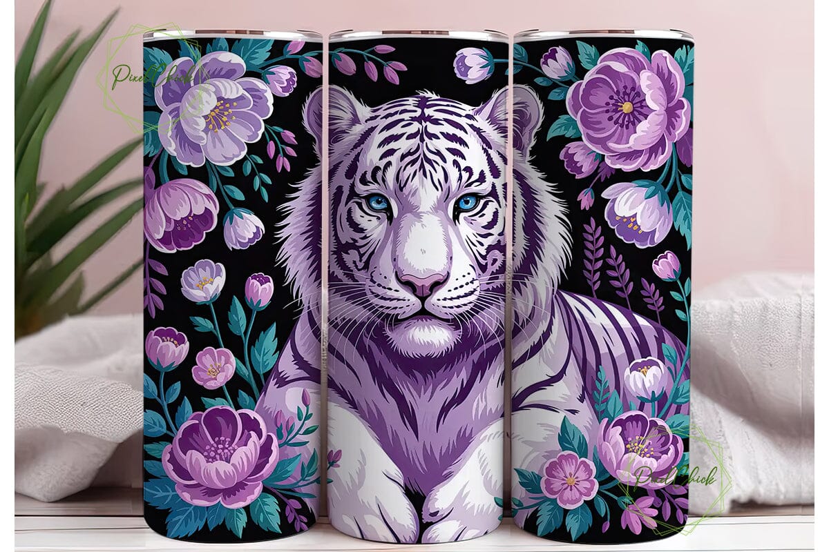 Purple Majesty Tiger 20oz Tumbler Wrap