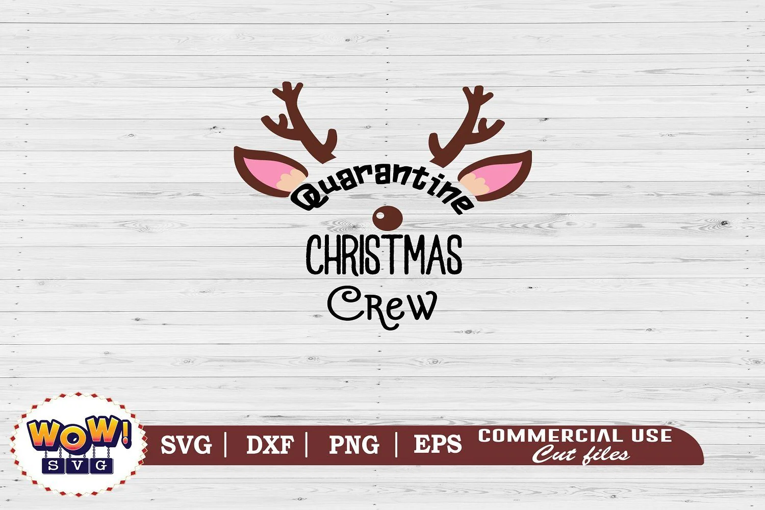 Quarantine Christmas crew svg, Covid Christmas svg, Reindeer svg, Christmas svg, Dxf, Png - Image 2