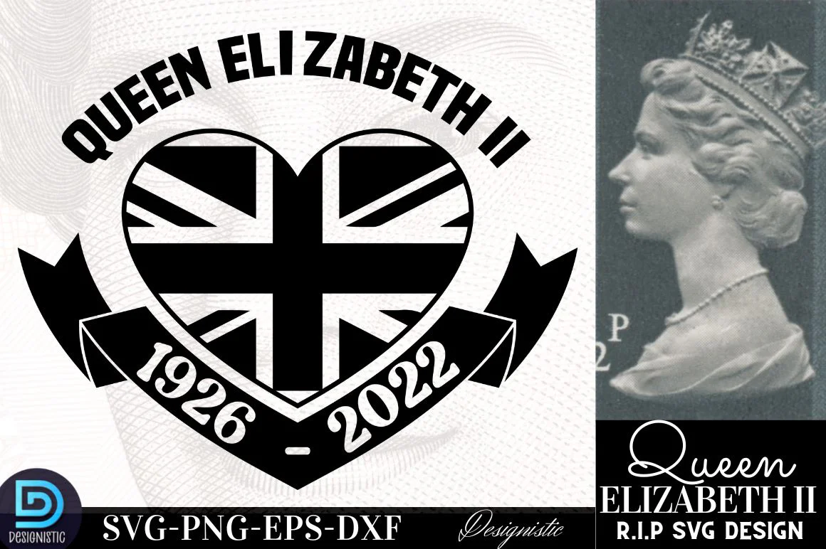 Queen Elizabeth ii 1926-2022, RIP Queen Elizabeth SVG Bundle, RIP Queen Elizabeth SVG