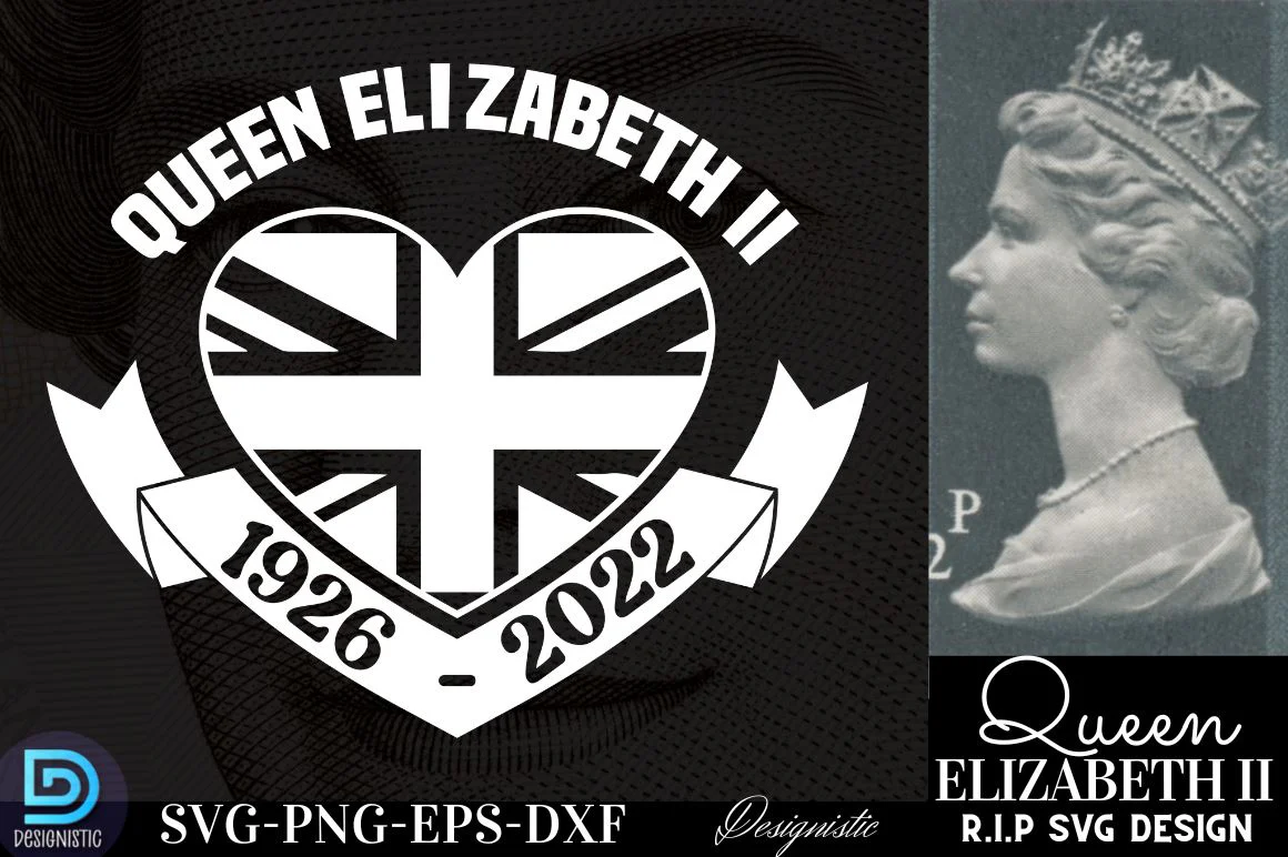 Queen Elizabeth ii 1926-2022, RIP Queen Elizabeth SVG Bundle, RIP Queen Elizabeth SVG - Image 2