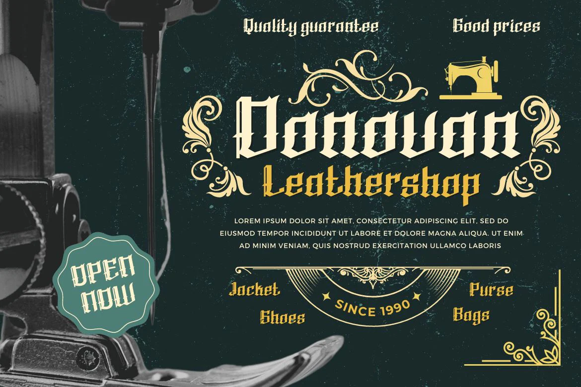 QUKIHA Blackletter font - Image 10