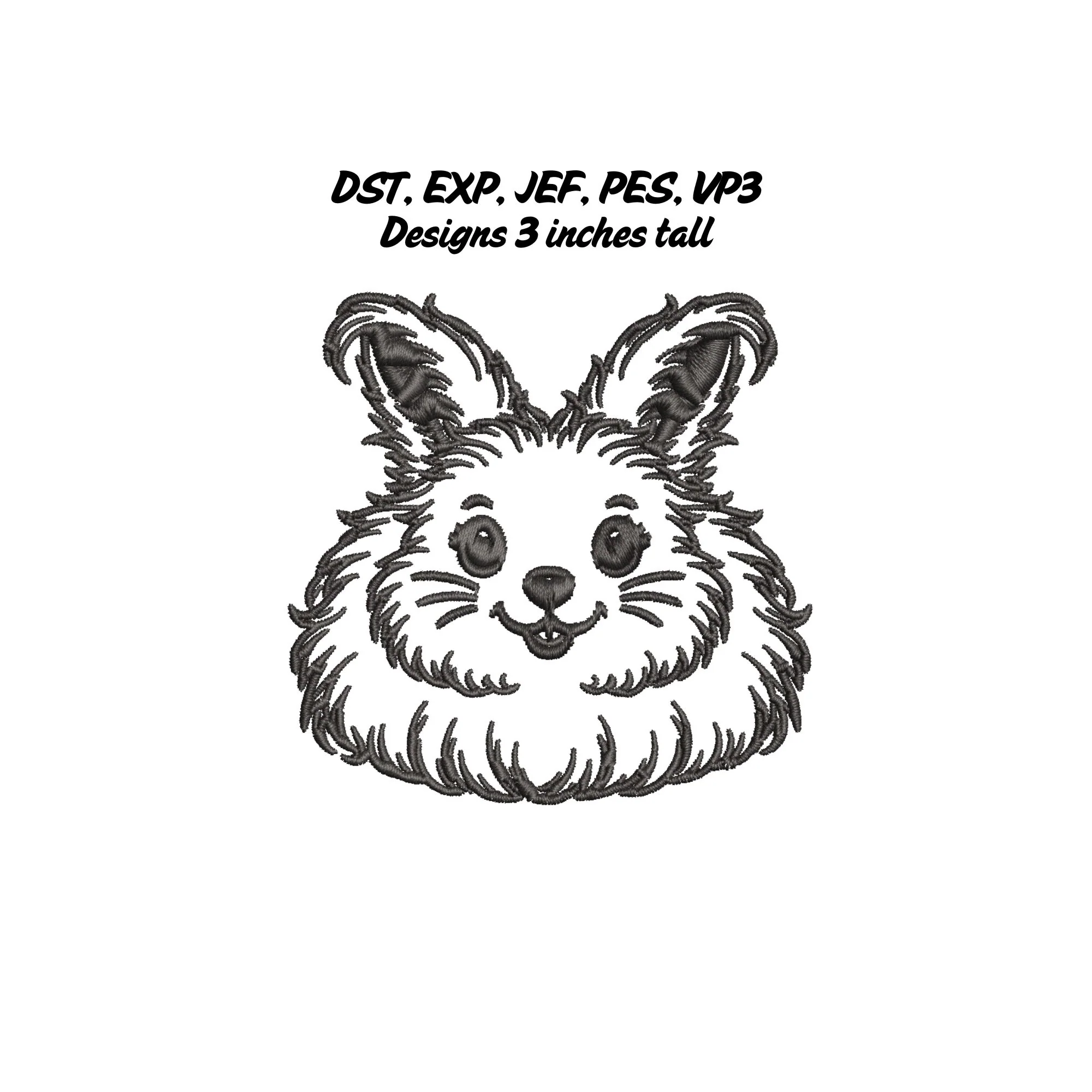 Rabbit Embroidery File Set - Image 5
