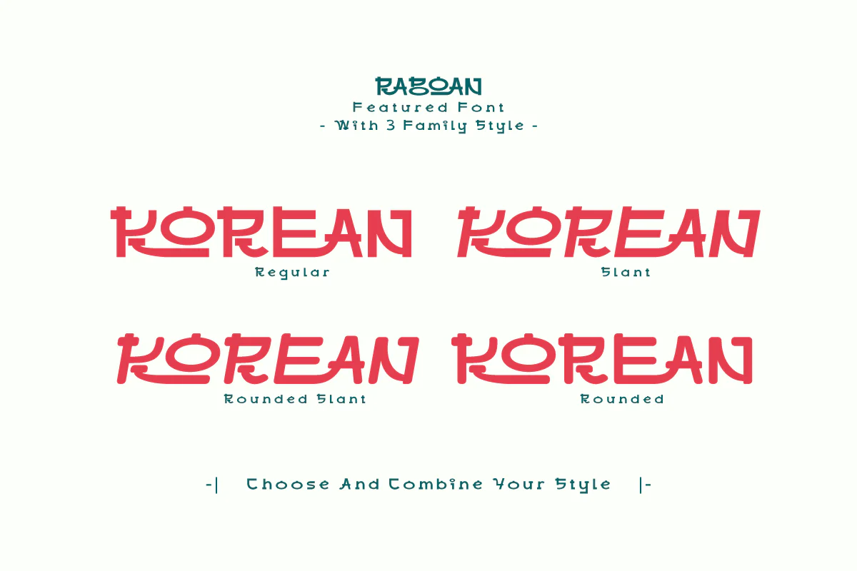 Raboan - Korean Style Font - Image 10