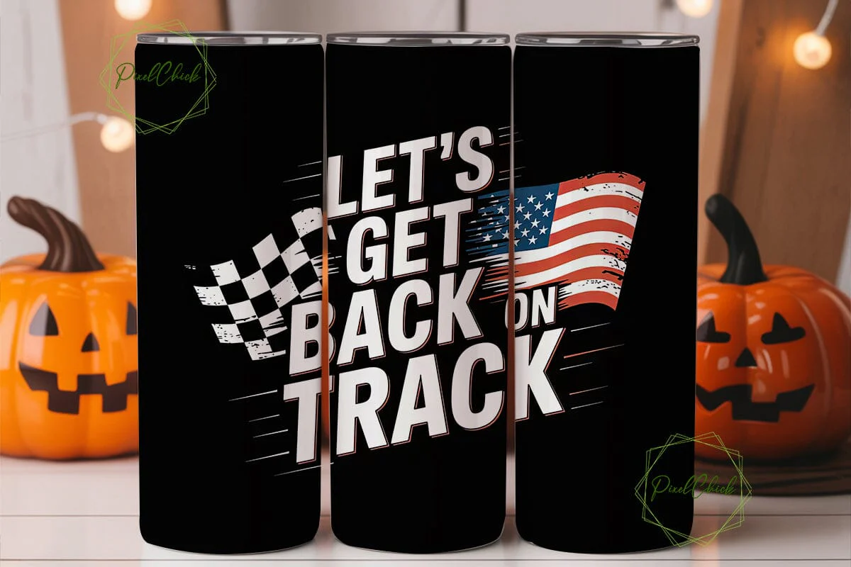 Racing Flag Tumbler Wrap 20oz - Image 2