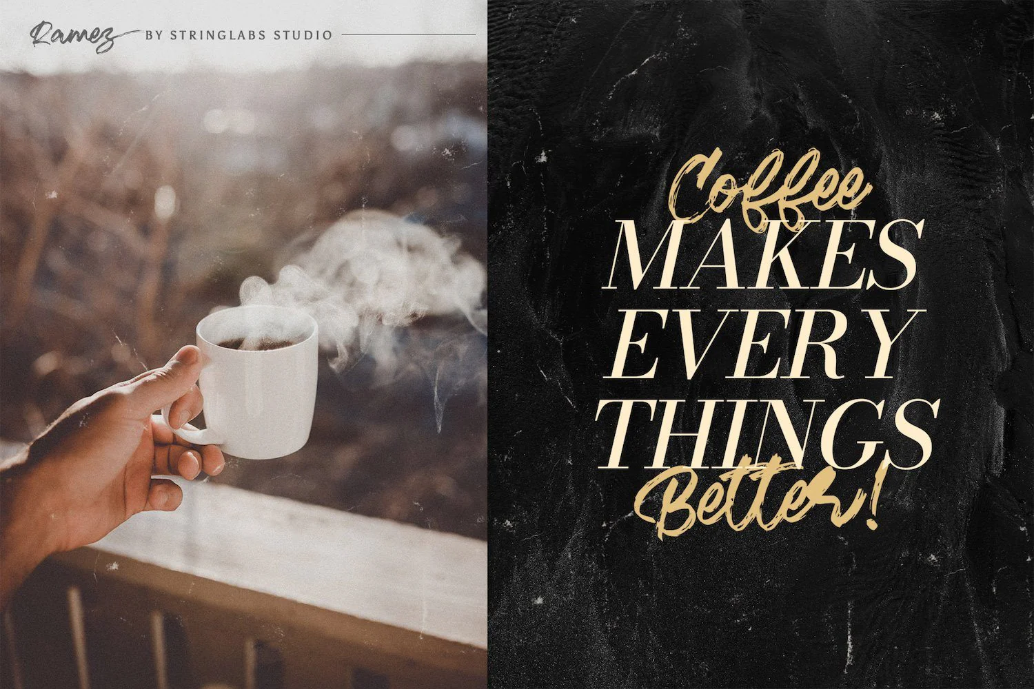 Ramez - Textured Brush Font - Image 5