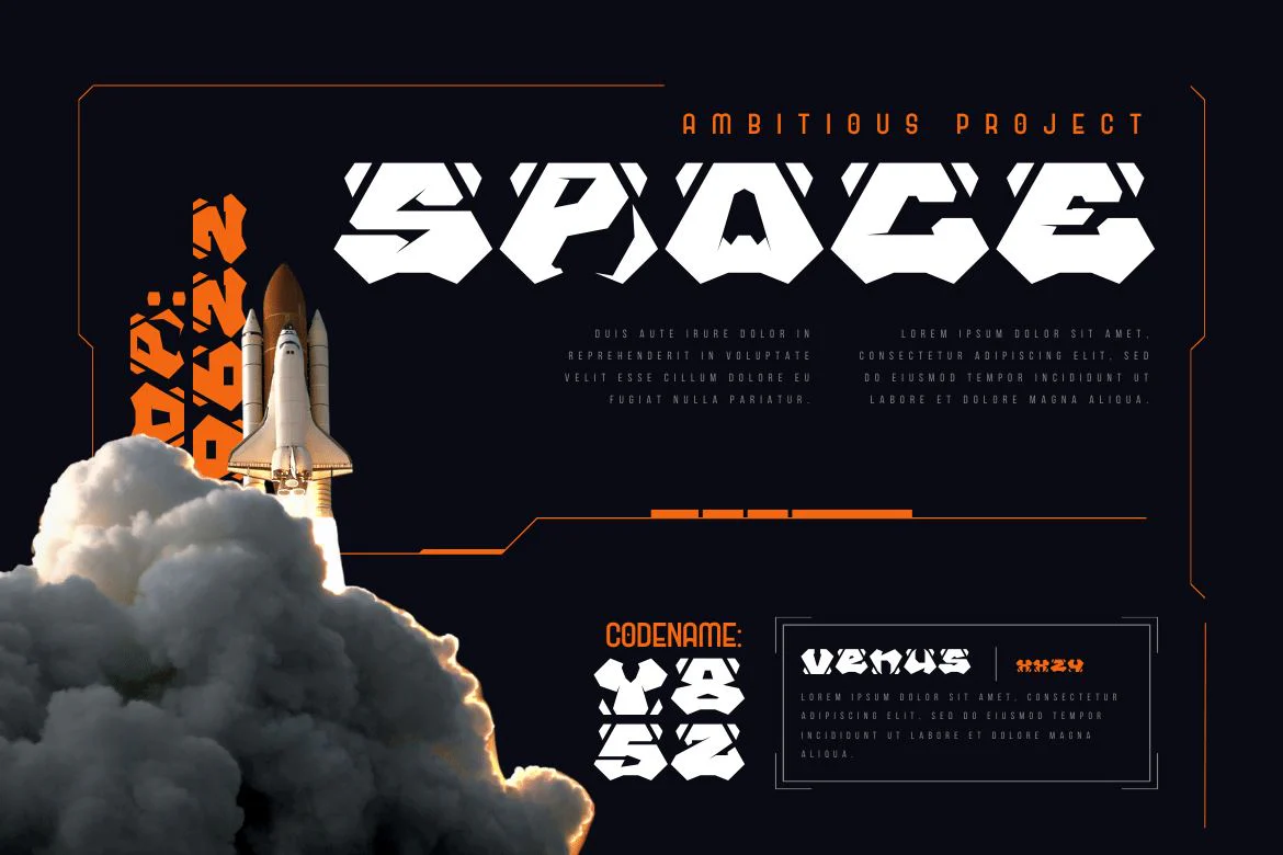 Raqib | Futuristic Font - Image 9