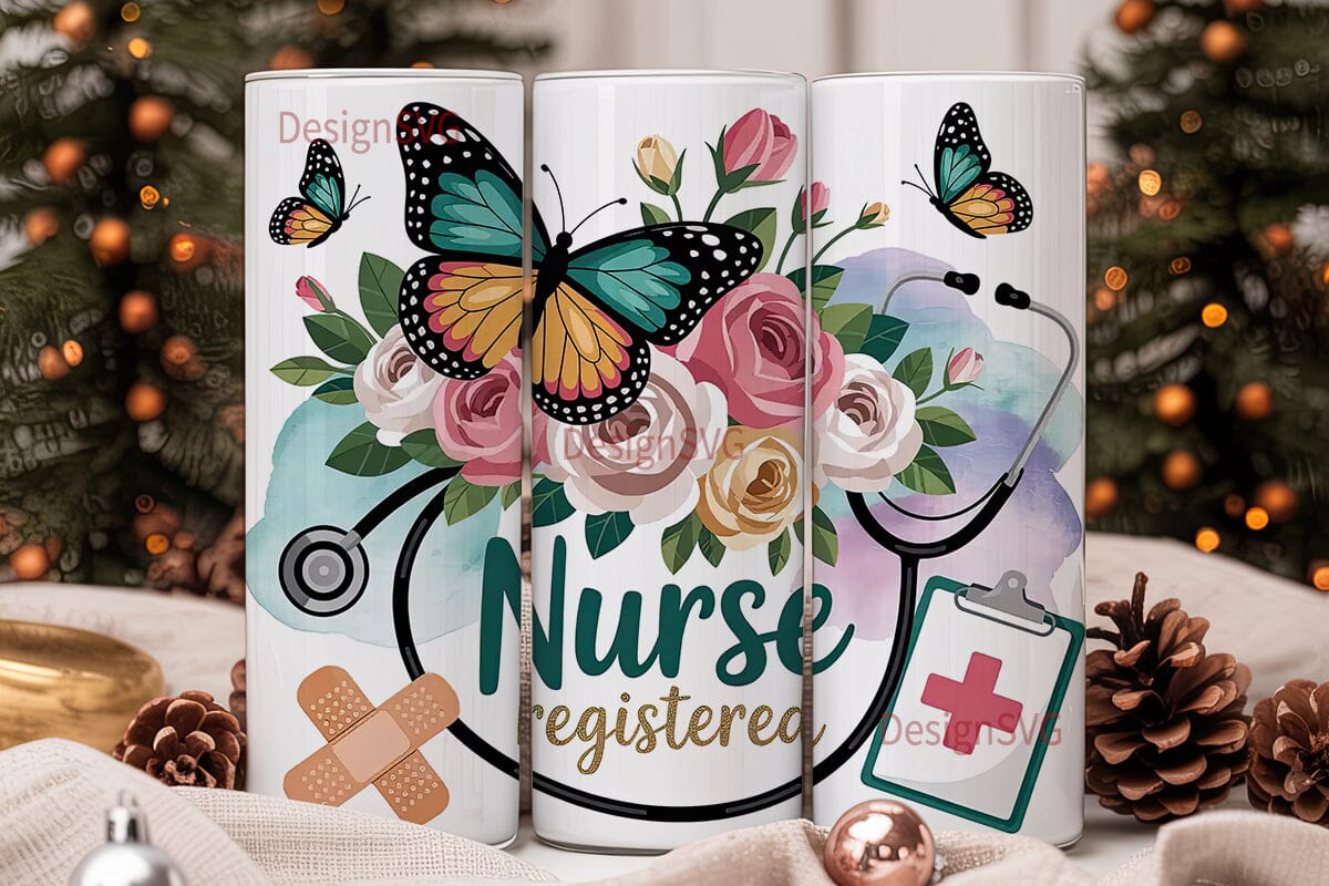 Registered Nurse 20oz Tumbler Wrap - Image 2