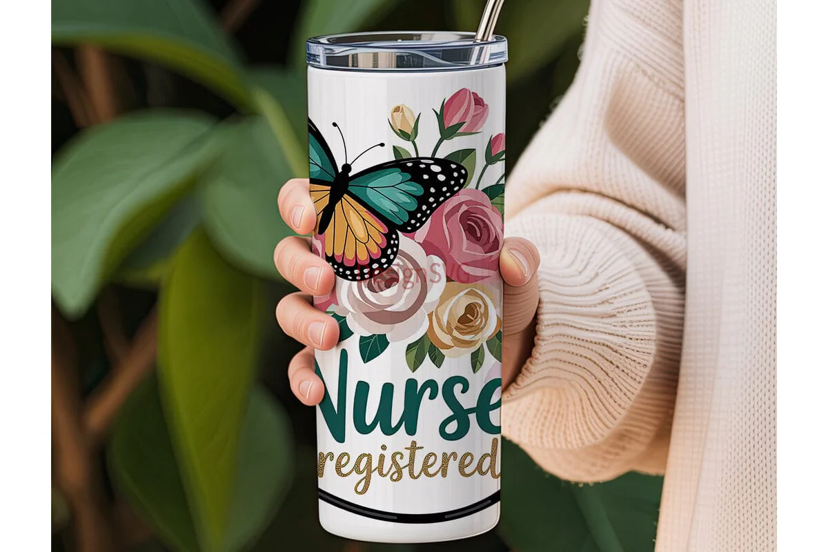 Registered Nurse 20oz Tumbler Wrap - Image 3