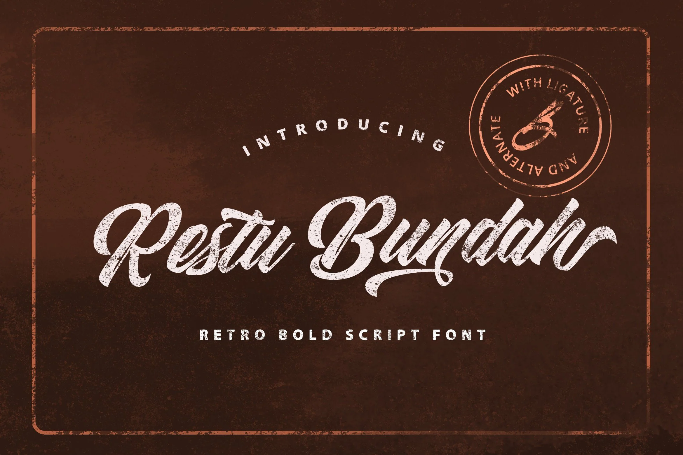 Restu Bundah - Retro Bold Script Font