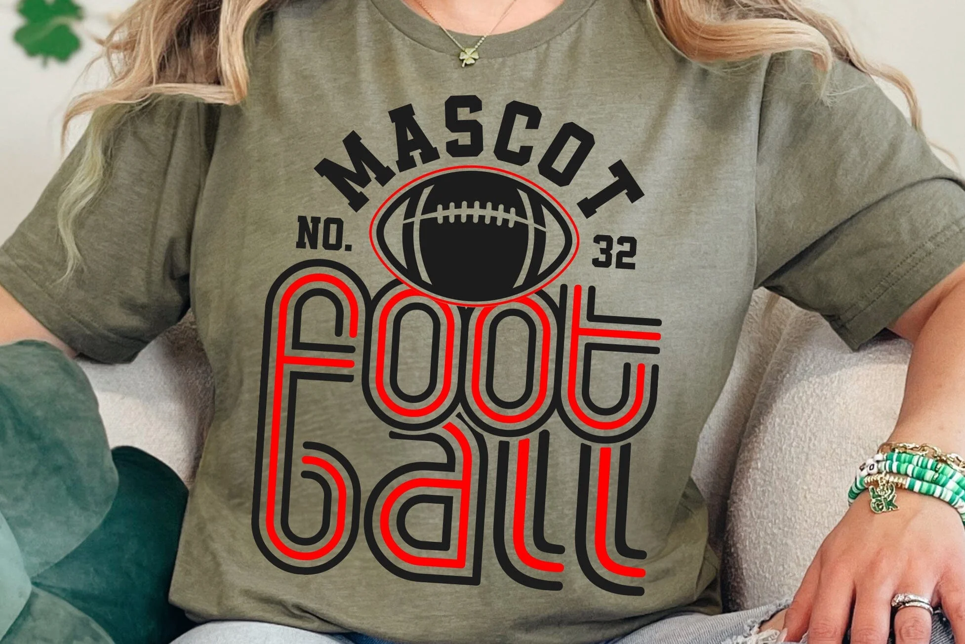 Retro Football Team Svg, Player Number Svg, Football Team Template Svg Png, Football Mom Svg - Image 3