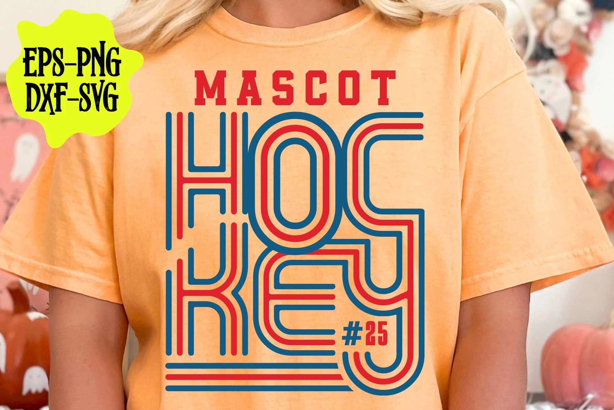 Retro Hockey Team Template, Hockey Mom Svg, Game Day Vibes Svg, Mom Life Svg, Hockey Mom Shirt - Image 3