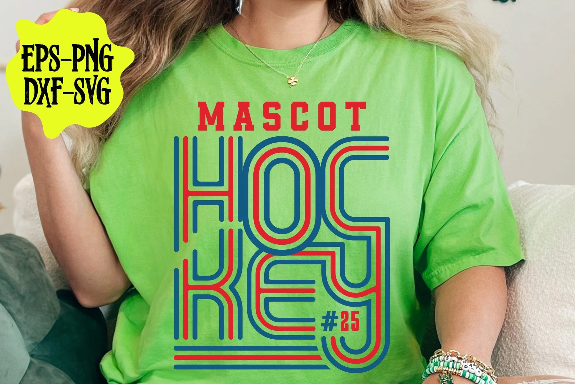 Retro Hockey Team Template, Hockey Mom Svg, Game Day Vibes Svg, Mom Life Svg, Hockey Mom Shirt - Image 4