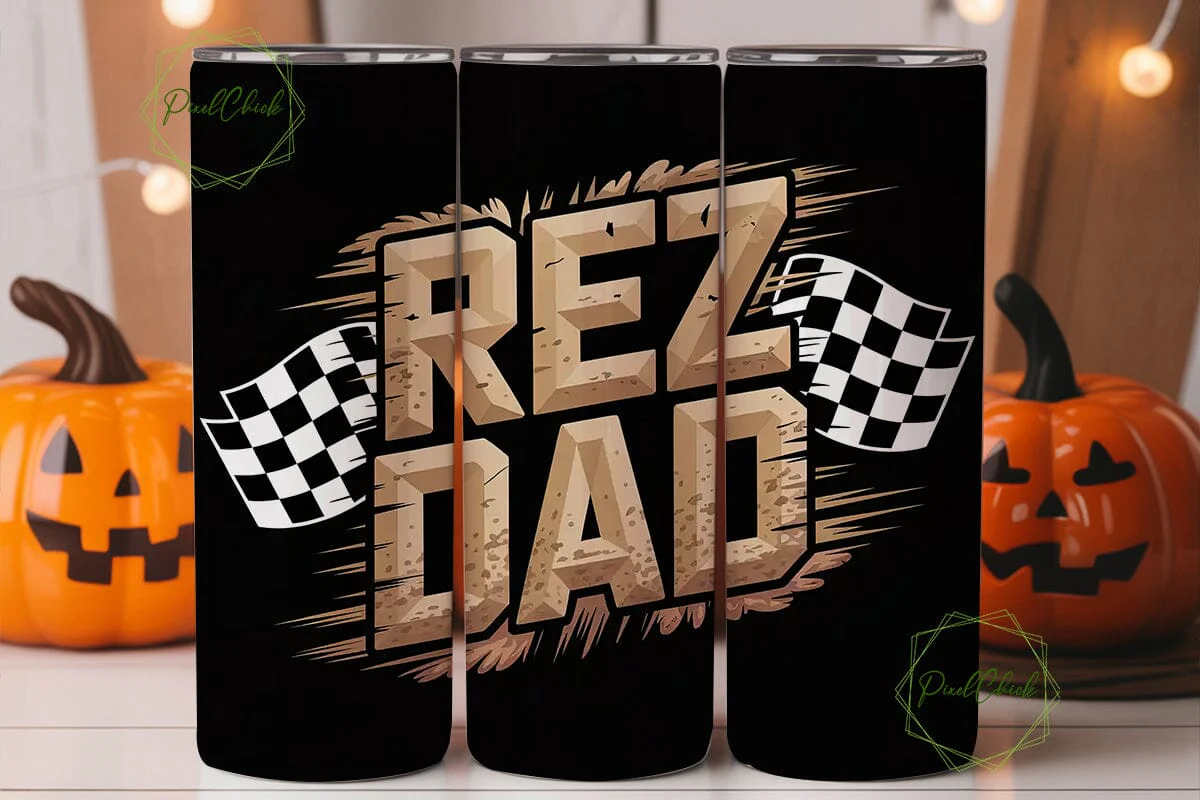 Rez Dad Racing 20oz Tumbler Wrap - Image 2