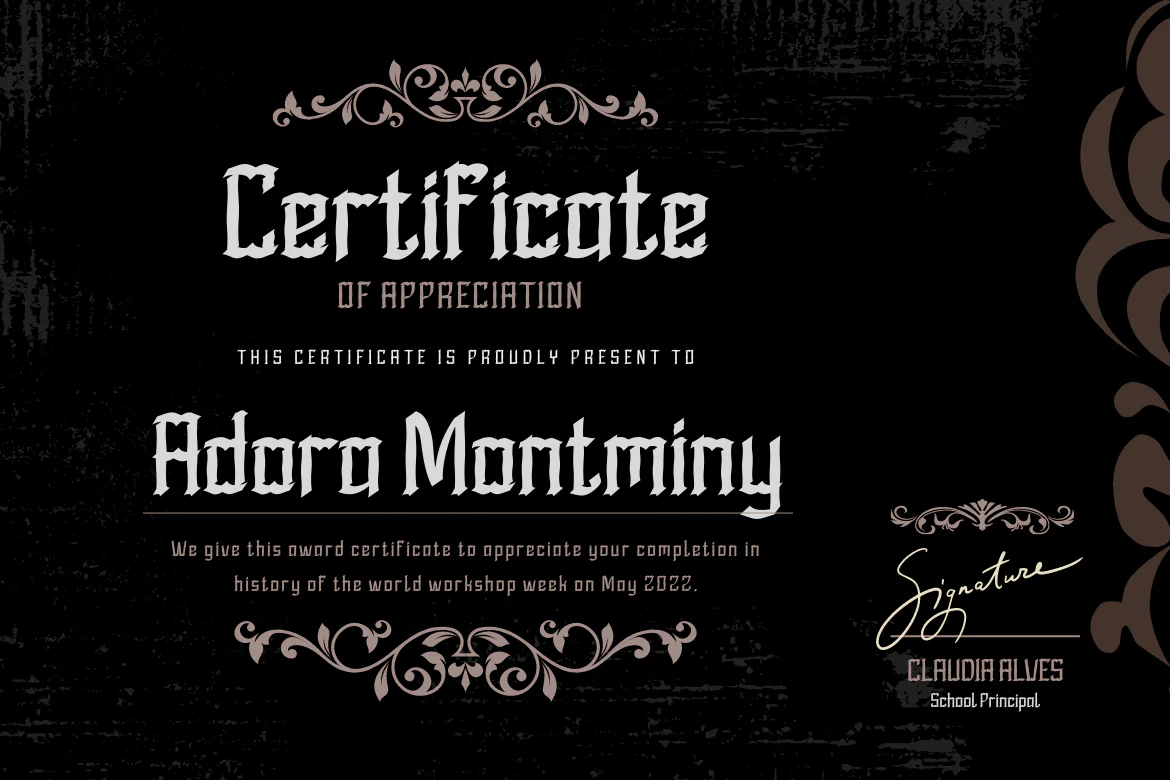 RHESON Blackletter font - Image 5