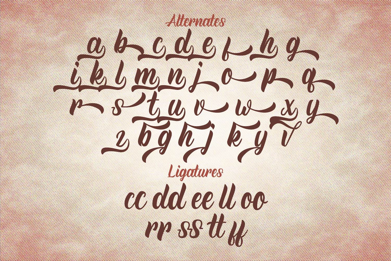 Rineghan - Bold Script Font - Image 8
