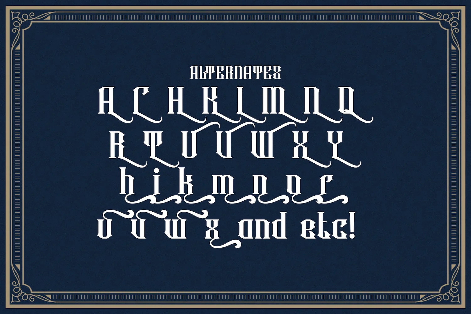 Rowney Kahfi - Victorian Style Font - Image 10