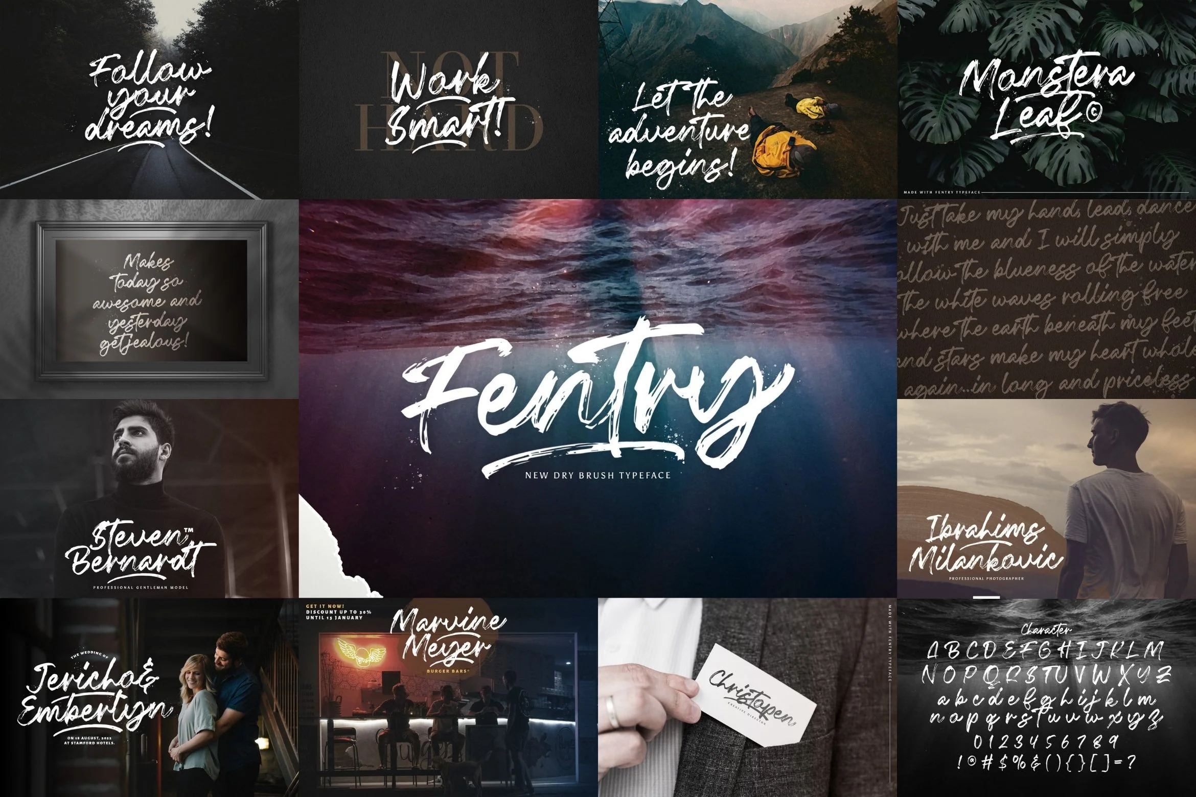 Brush Textured Font Bundle Vol. 1 - Image 2