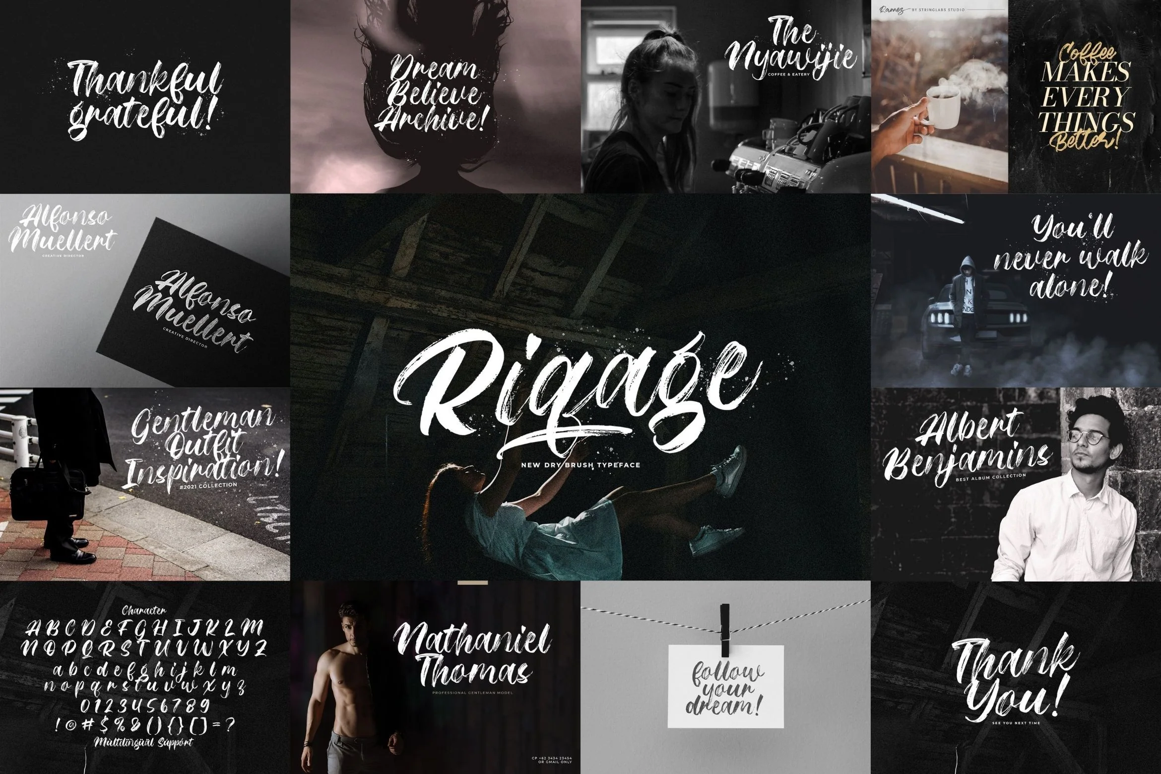 Brush Textured Font Bundle Vol. 1 - Image 4