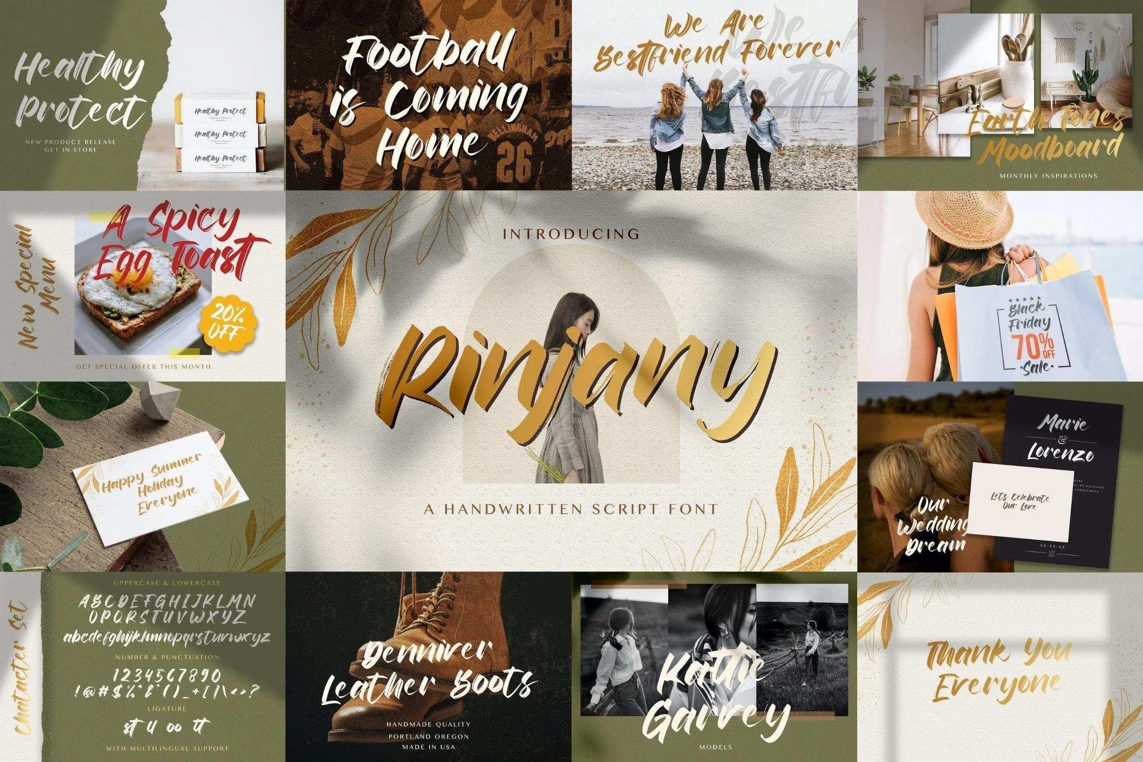 Brush Textured Font Bundle Vol. 1 - Image 7