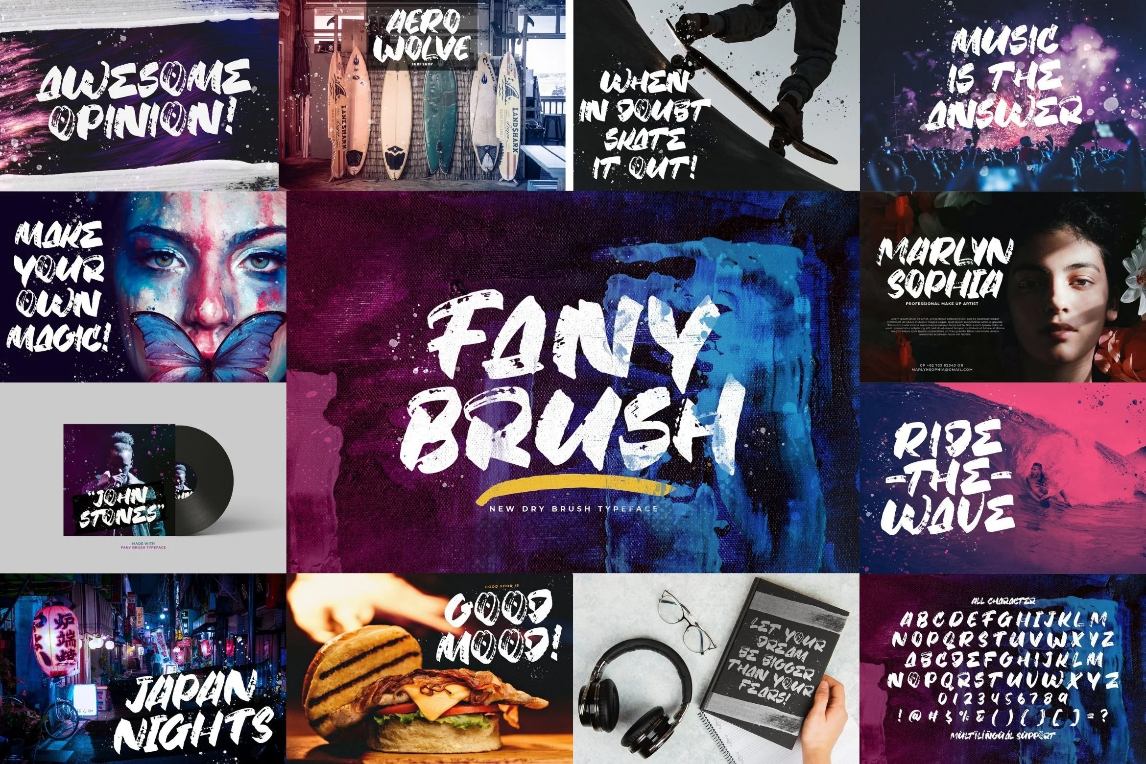 Brush Textured Font Bundle Vol. 1 - Image 8