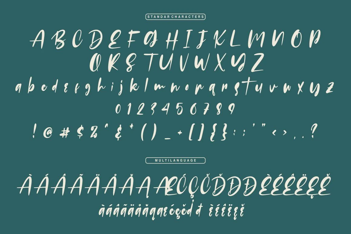 Russeline - Handwritten Font - Image 7