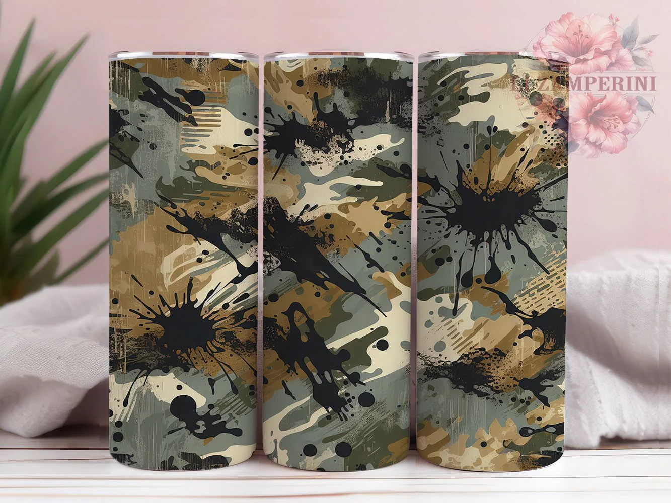 Rustic Camo Outdoor Adventure Tumbler, Camo Print Wrap, Rustic Camo Tumbler, Military Style Wrap, Outdoor Adventure Wrap, Sublimation Design, Trendy Gift Idea