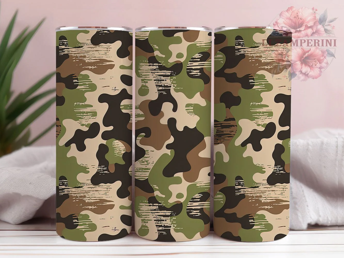 Rustic Camo Outdoor Adventure Tumbler, Camo Print Wrap, Rustic Camo Tumbler, Military Style Wrap, Outdoor Adventure Wrap, Sublimation Design, Trendy Gift Idea