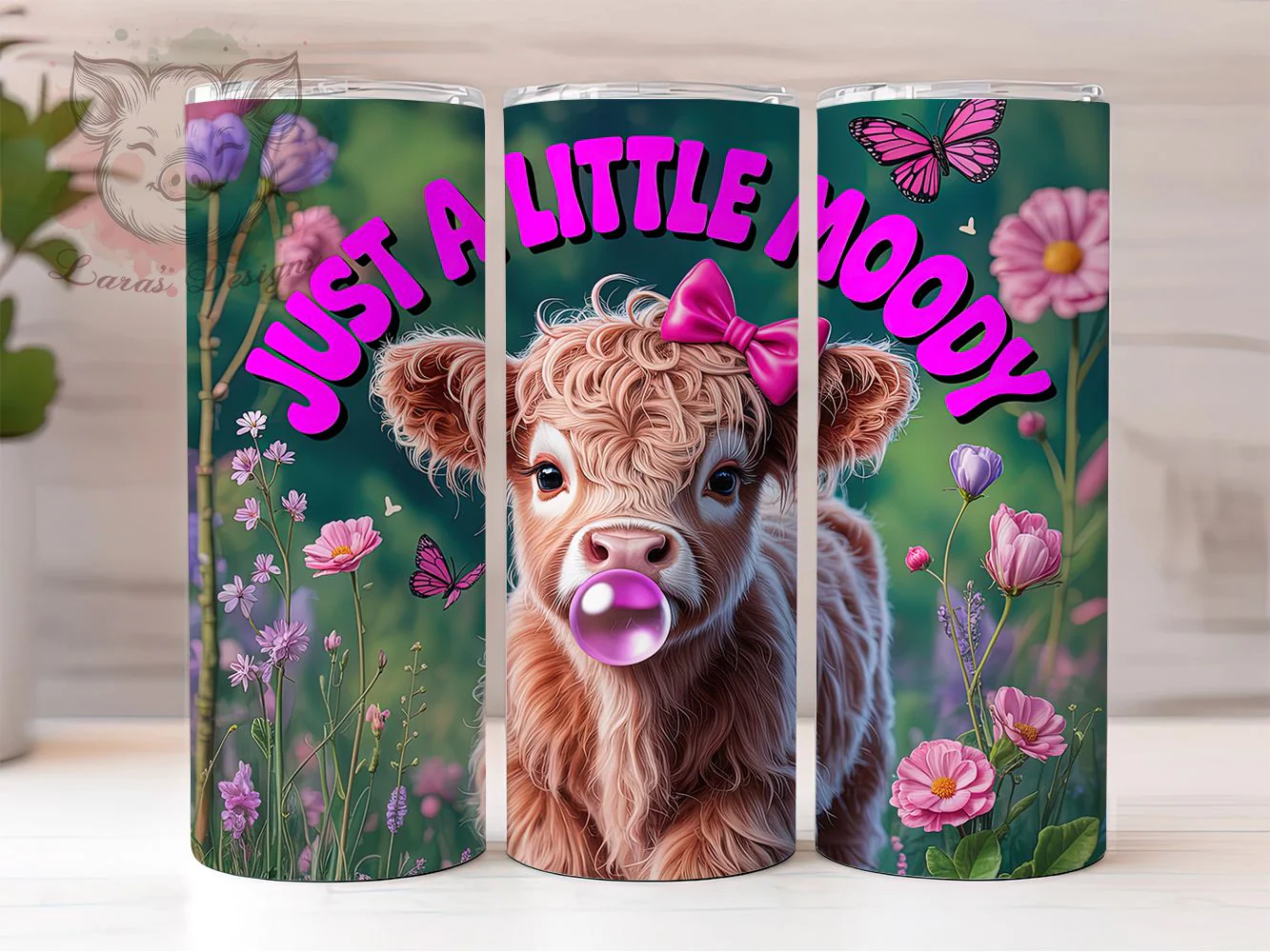Rustic Moody Highland Cow Tumbler, Highland Cow Tumbler, Rustic Cow Wrap, Whimsical Cow Wrap, Country Farm Animal Wrap, Sublimation Design, Trendy Gift Idea