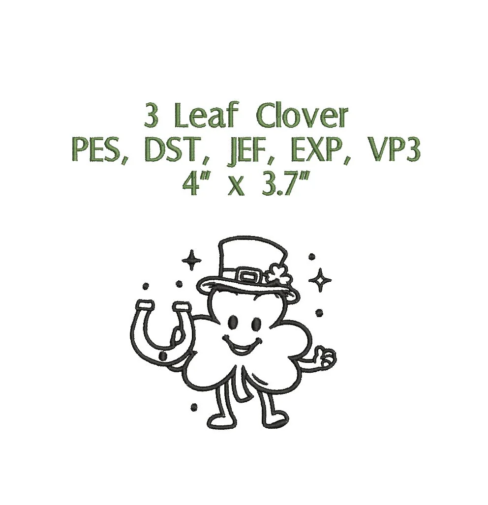 Saint Patrick’s Day Embroidery Designs Bundle, Lucky Shamrock Dog Leprechaun Hat Beer Mug Pot of Gold, Machine Embroidery Files PES DST JEF EXP VP3 - Image 6