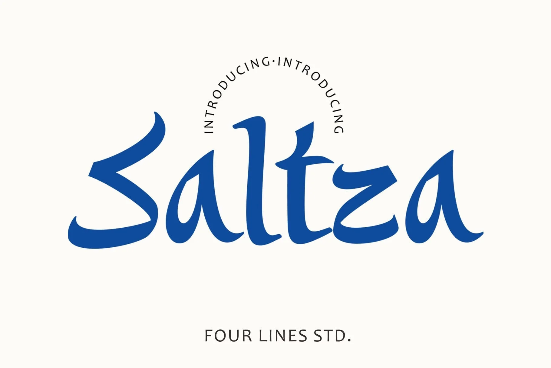 Saltza – A Decorative Handcrafted Font