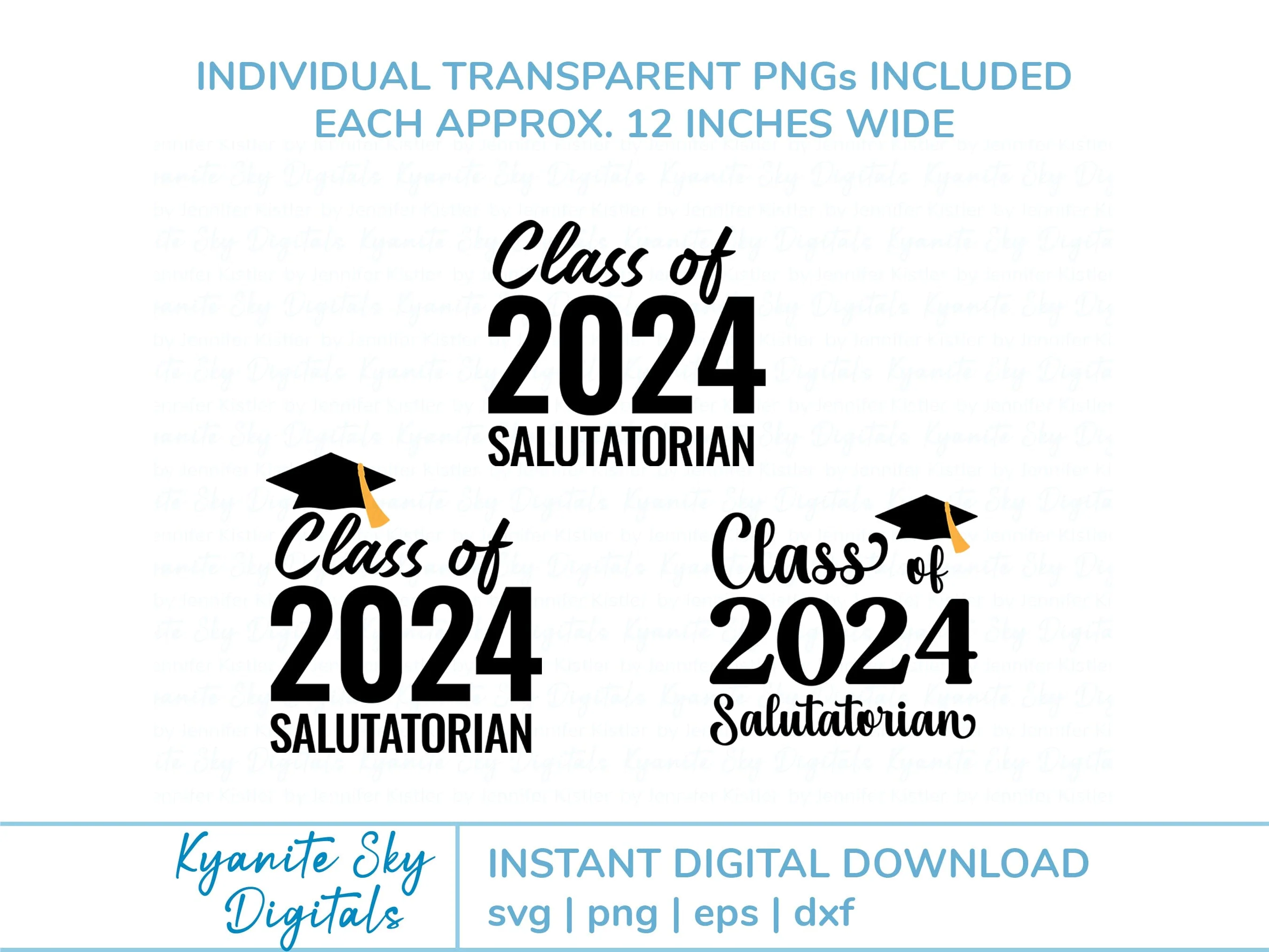 Salutatorian Graduation 2024 SVG bundle - Image 8