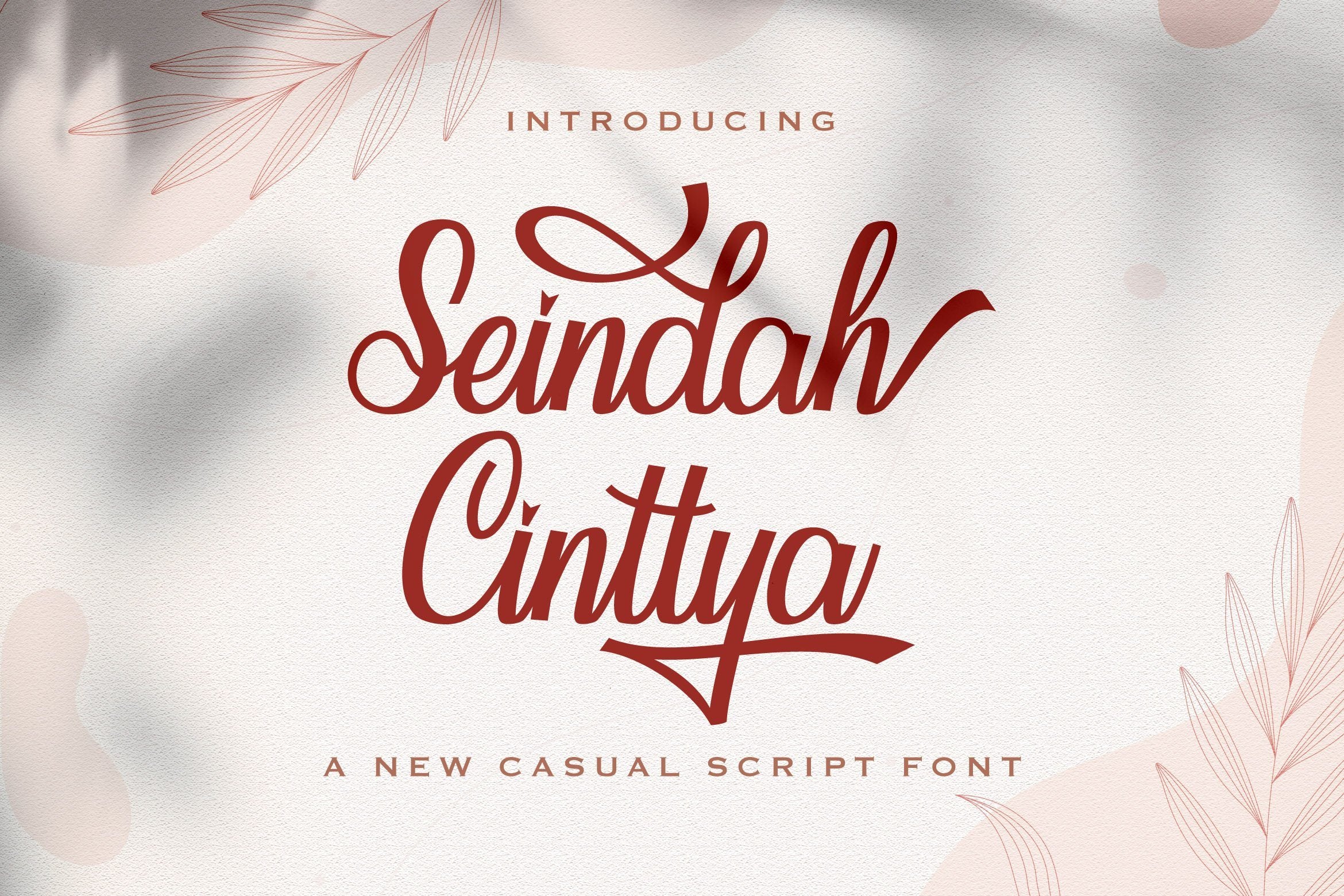 Seindah Cinttya - Casual Script Font