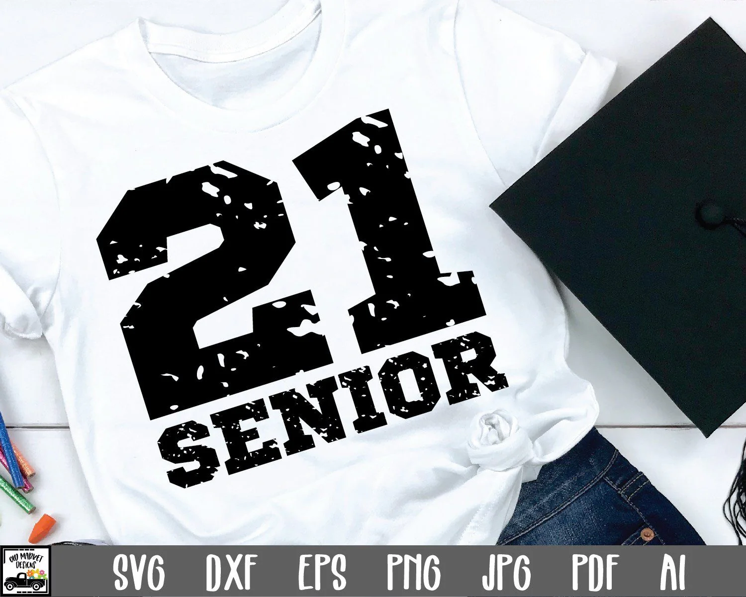 Senior 2021 SVG File - Graduation SVG File - Image 2