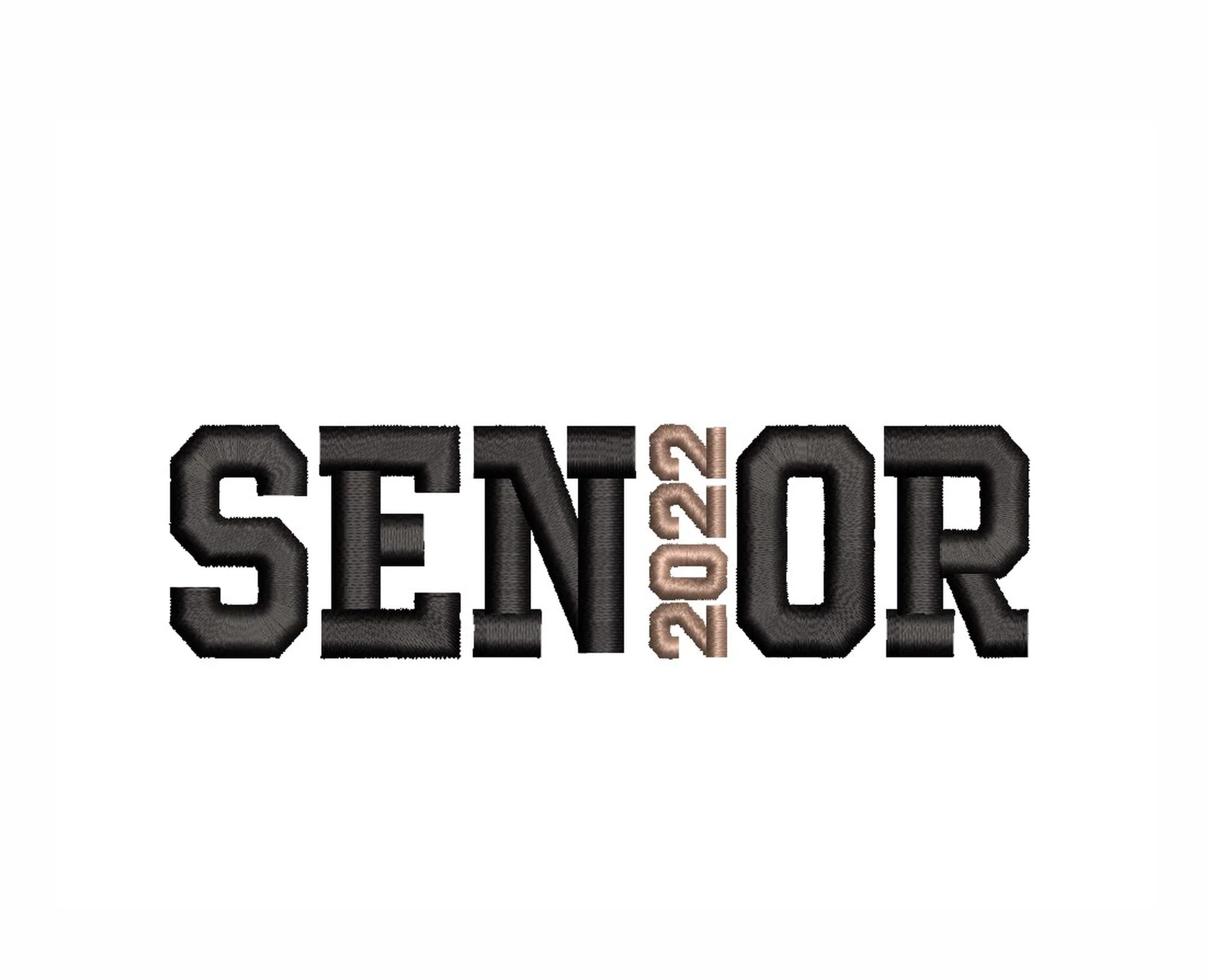 Senior 2022 Embroidery Design, Graduation Embroidery File, 3 sizes