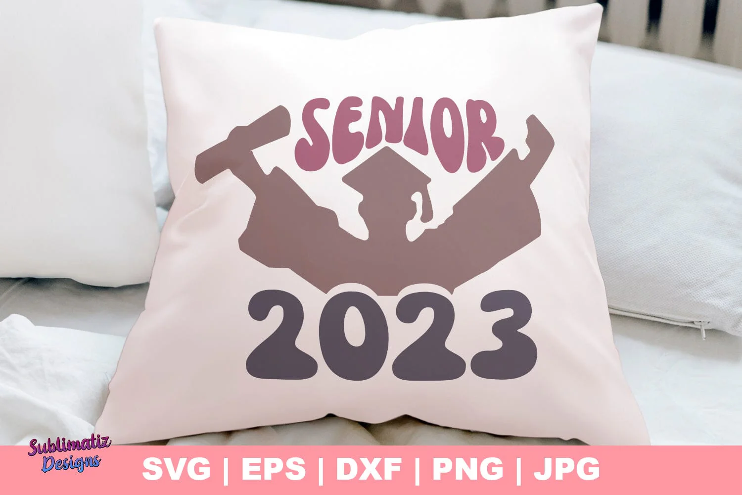 Senior 2023 Graduate Silhouette SVG, Vector File, Cut File - Image 3