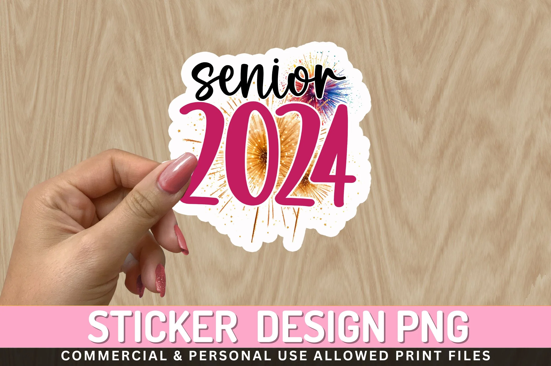 Senior 2024 Sticker Design