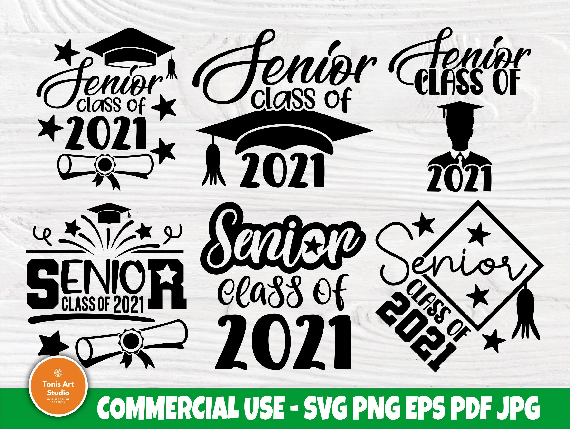 Senior Class of 2021 SVG Bundle, Graduation Svg