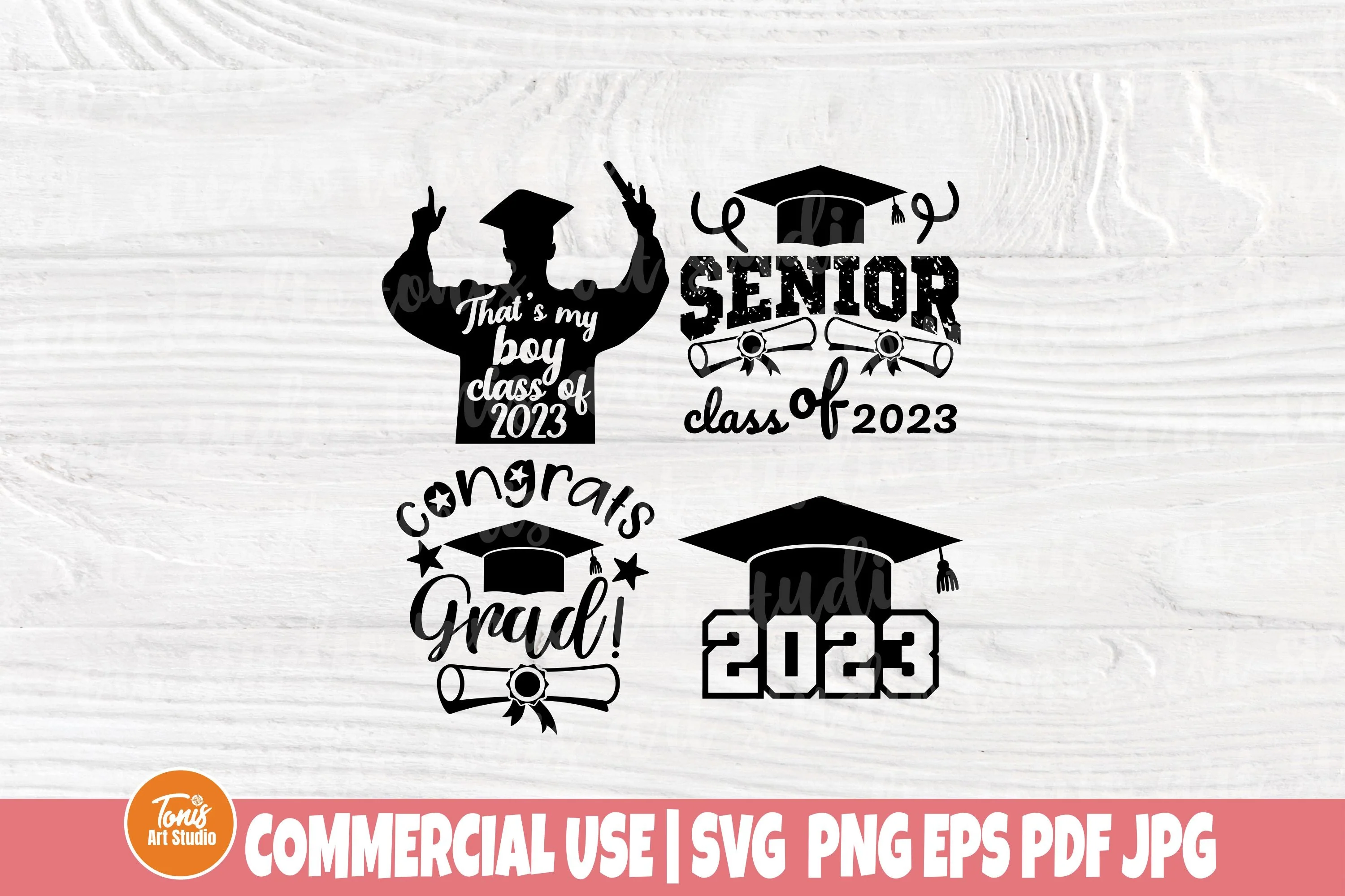 Senior Class of 2023 SVG PNG - Graduation Svg Bundle - Instant Download - Cricut - Silhouette - Image 5