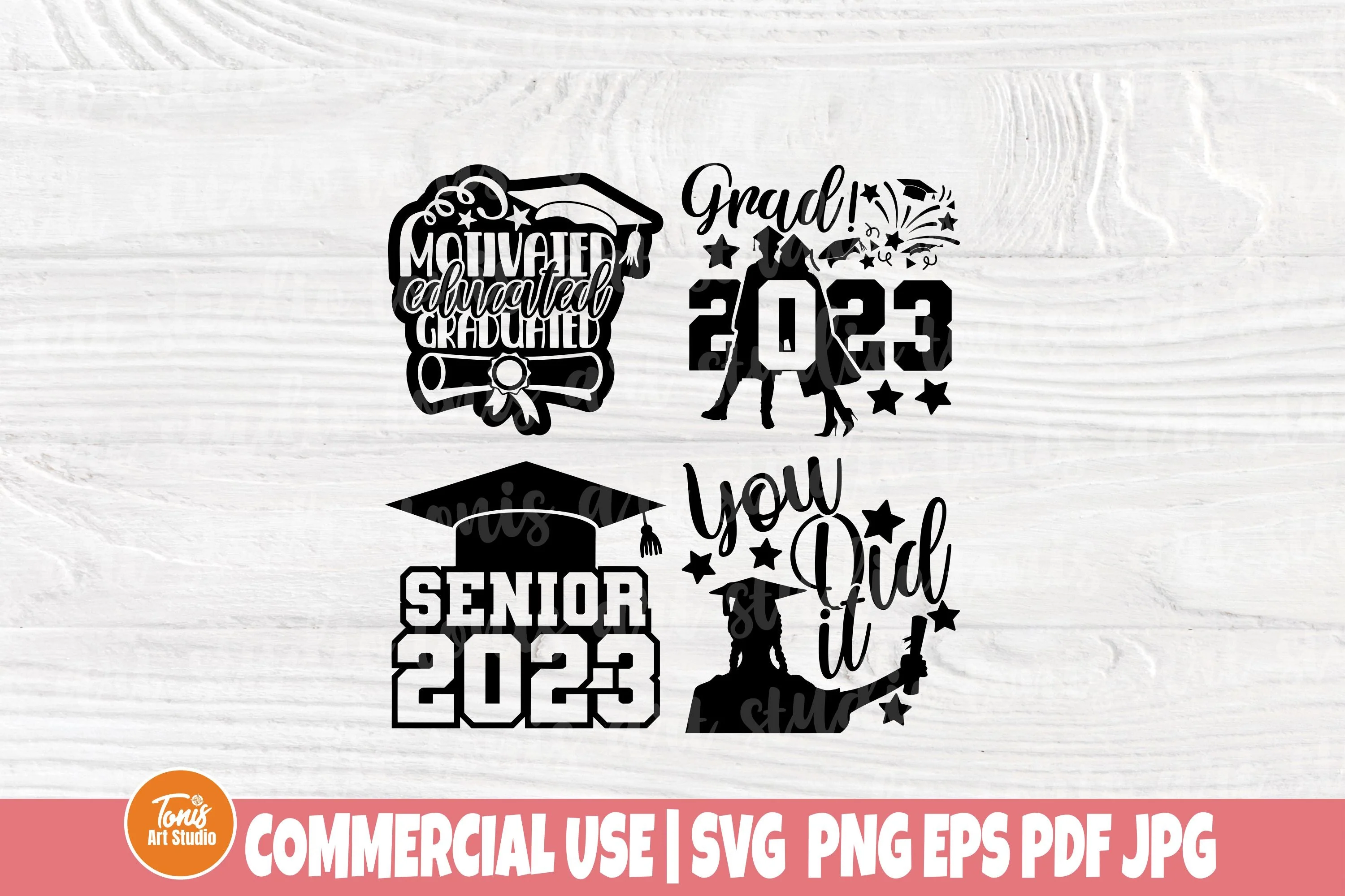 Senior Class of 2023 SVG PNG - Graduation Svg Bundle - Instant Download - Cricut - Silhouette - Image 6