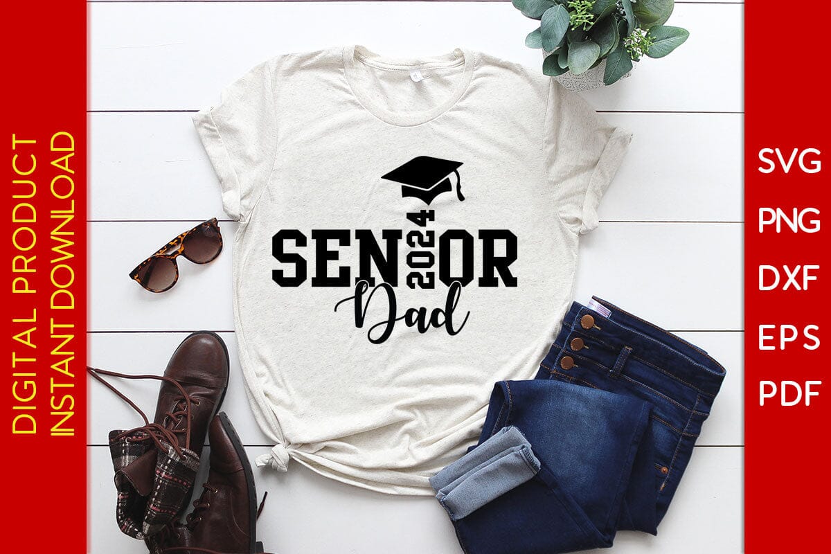 Senior Dad 2024 SVG PNG PDF Cut File - Image 2