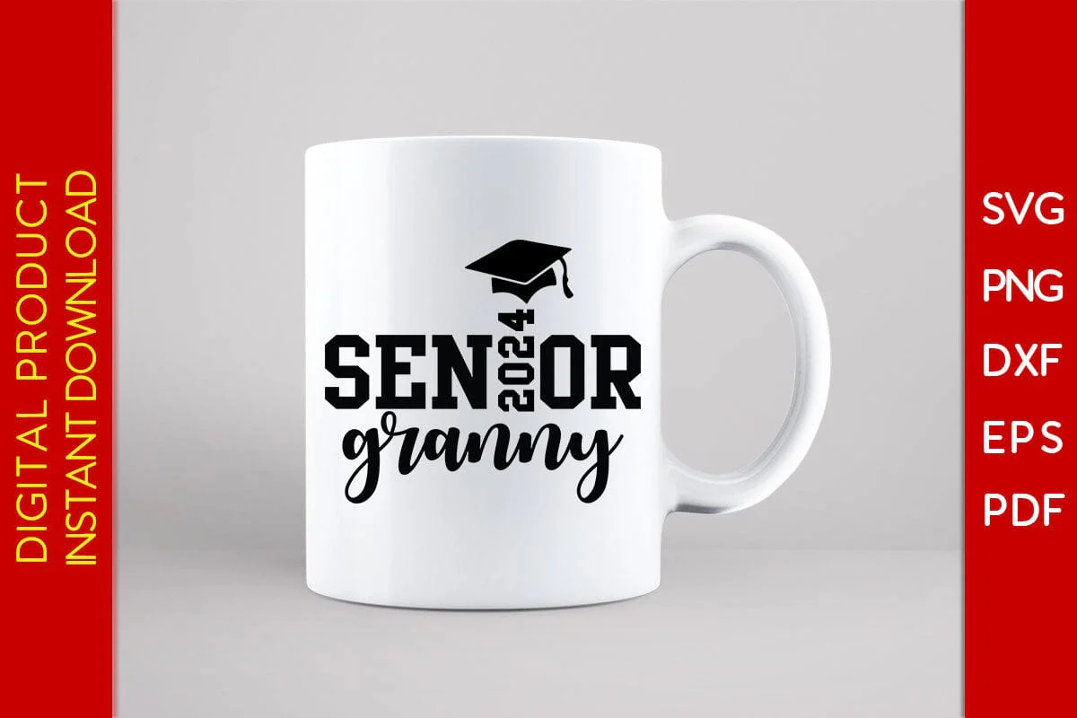 Senior Granny 2024 SVG PNG PDF Cut File - Image 3