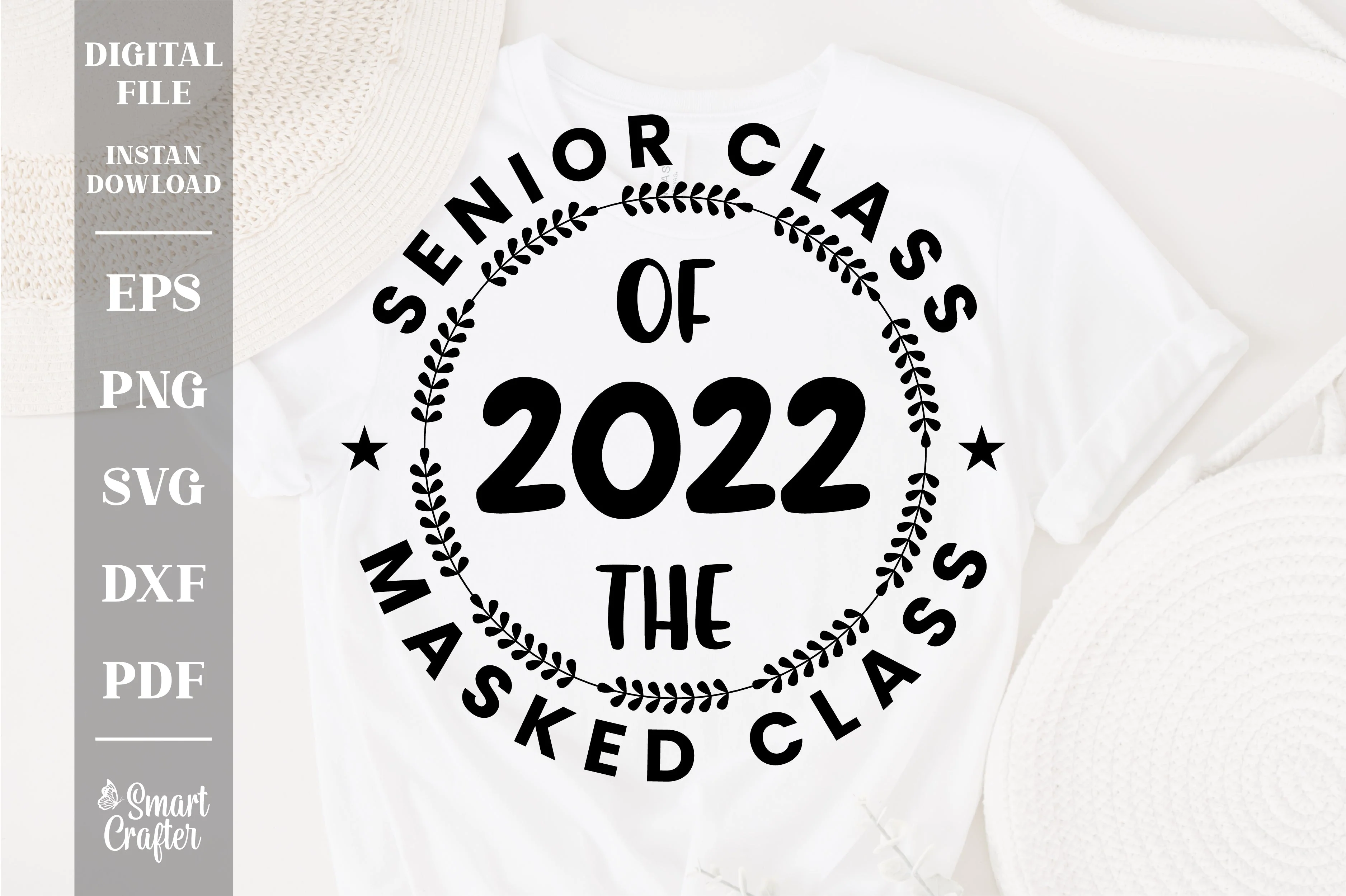 Seniors class of 2022 the masked class Vintage Svg Design Cut File for Cricut