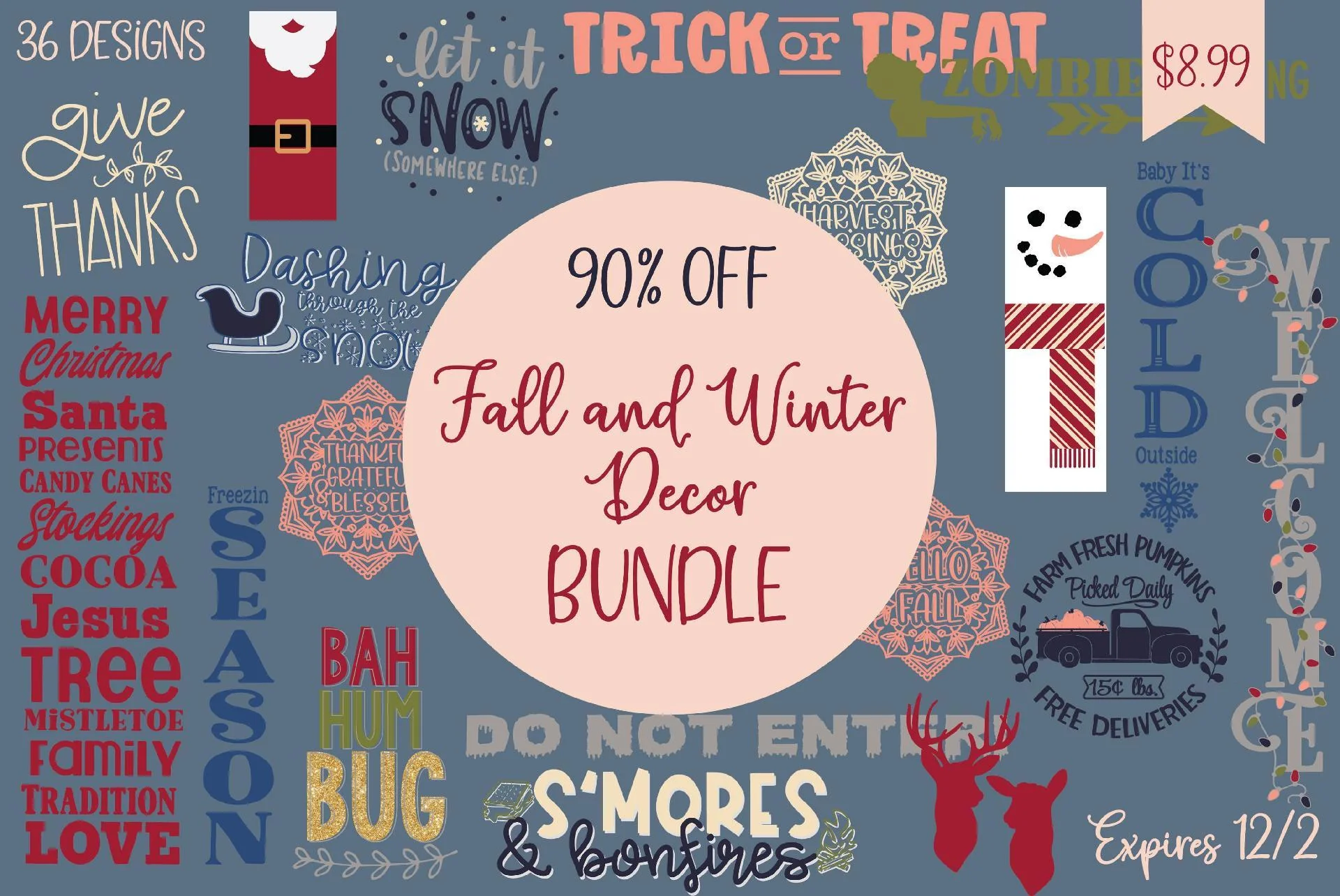 Fall and Winter Decor Bundle