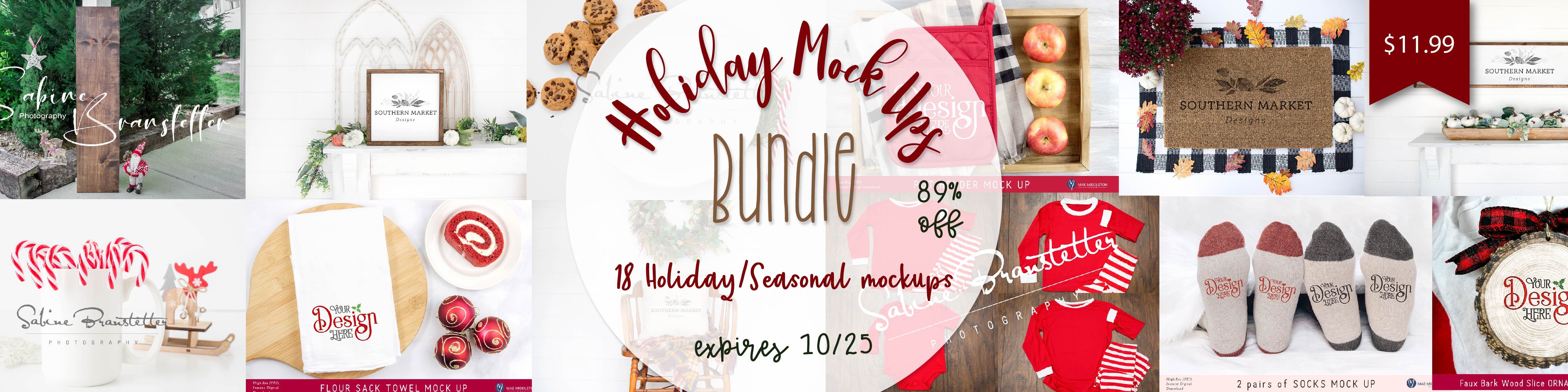 Holiday Mock Ups Bundle - Image 2