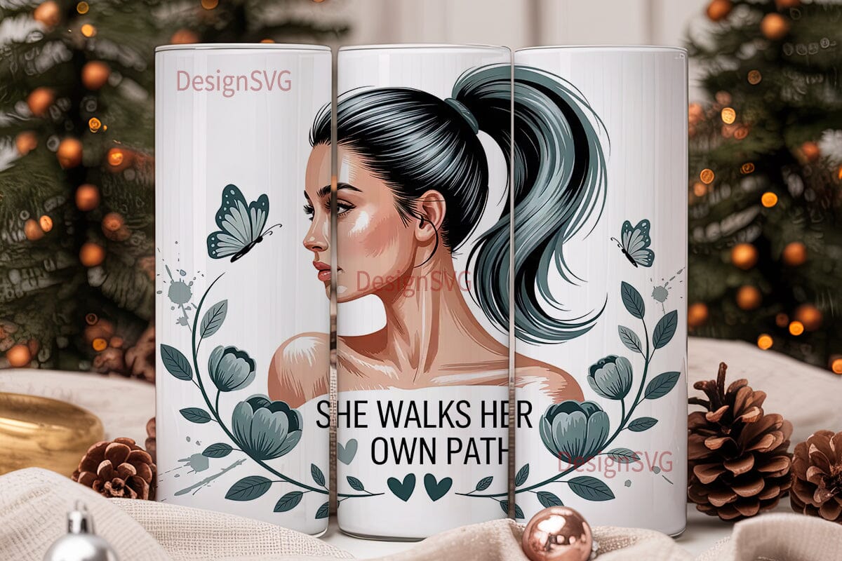 She Walks Her Own Path Tumbler Wrap - Image 2
